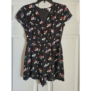 Marvel Her Universe Captain America Black Romper Women's Size M One-Piece Medium